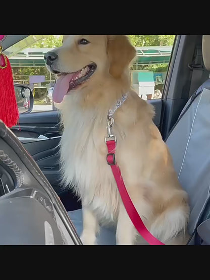 Adjustable Pet Car Seat Belt & Harness - Safe Travel Solution for Dogs and Cats